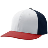 Ultima Fitted Cap white navy scarlet_1