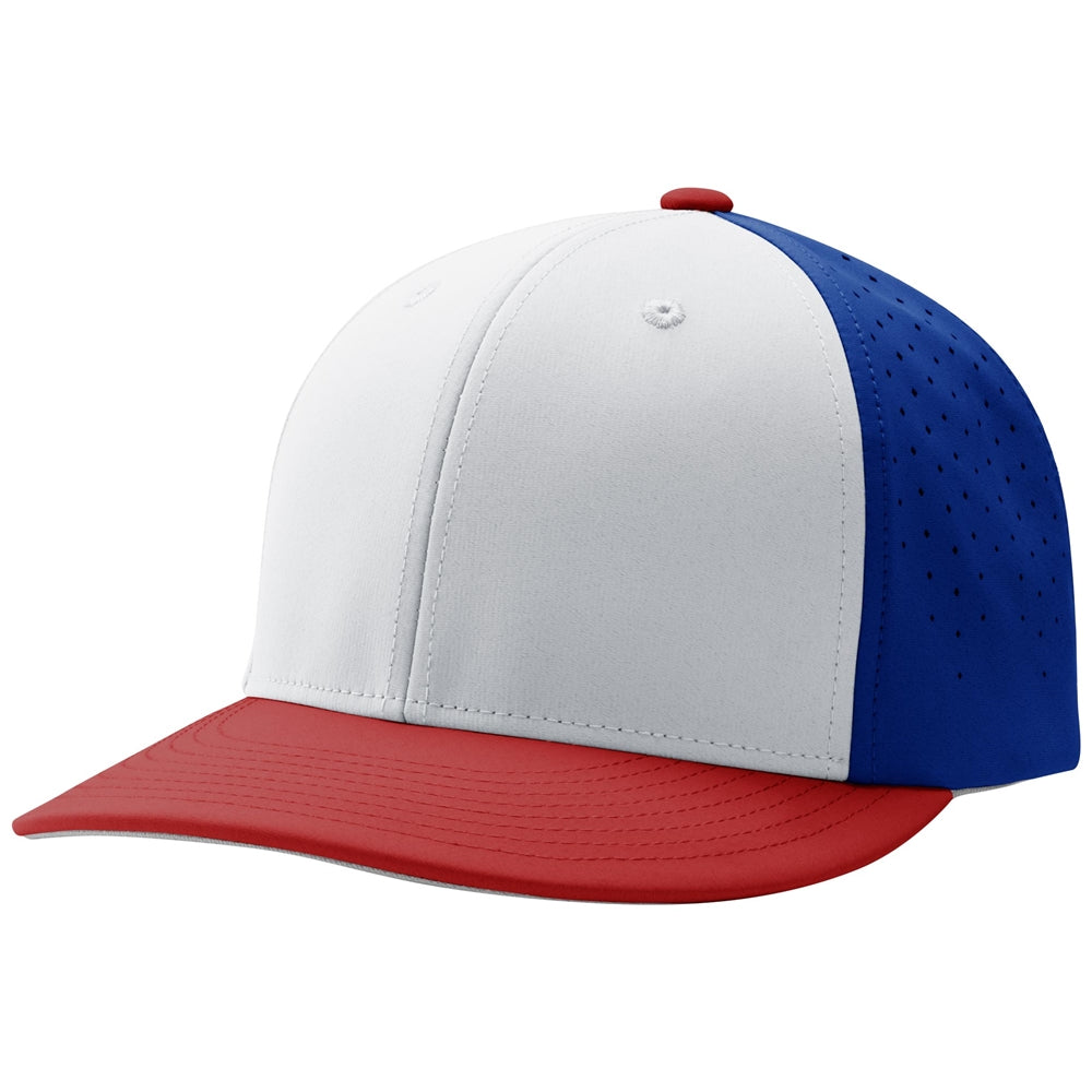 Ultima Fitted Cap white royal scarlet_1