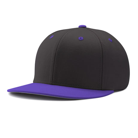 Pennant Snapback Cap black black purple